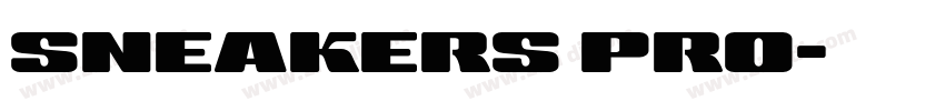 SNEAKERS PRO字体转换